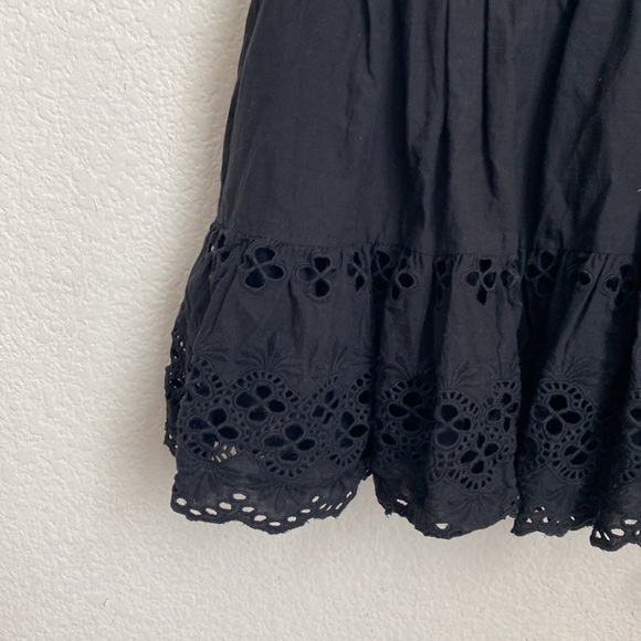 Lovers & Friends Black Dallas Eyelet Off The Shoulder Mini Dress Size s - Picture 5 of 9